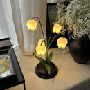 Axyaa Creative Flower Table Lamp LED Resin Living Room Study Desk Light