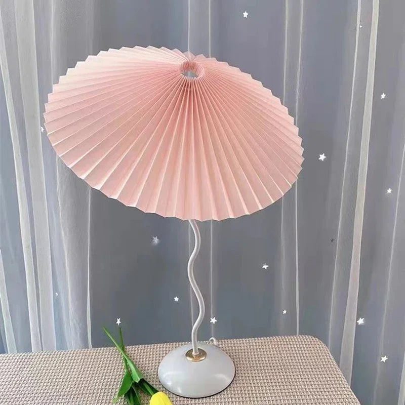 Axyaa Nordic LED Table Lamp for Bedroom Living Room Bedside Retro Decor