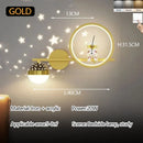 Axyaa Astronaut Wall Lamp: Modern Decorative Light for Kids' Room