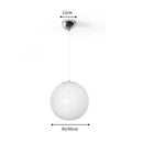 Axyaa Nordic Lollipop Glass Pendant Chandelier LED Light for Dining Bedroom Restaurant