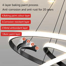 Axyaa Starry Sky LED Ceiling Chandelier Remote Control Pendant Lights for Modern Home Decor