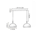 Axyaa Walnut Color Bar Table: Retro Highend Dining Pendant Lamp