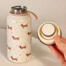 Axyaa Cute Bow Stainless Steel Thermos Cup - Portable Insulation Tumbler