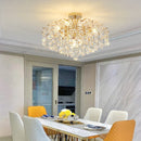 Axyaa Postmodern Crystal Chandelier: Luxury Living Room Lighting, French Style Fashion Fixture