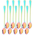 Axyaa Stainless Steel Long Handle Coffee Spoon Set