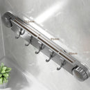 Axyaa Plastic Suction Cup Hook Bathroom Towel Rack - Strong Suction Power