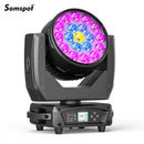 Axyaa 19x15W LED Moving Head RGBW Beam Stage Lights for Disco Party