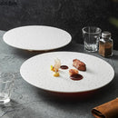 Axya White Ceramic Dinner Plate Set Steak Sushi Fruit Bowl Sashimi Dish
