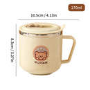 Axyaa Capybara Double Wall Insulated Kid Water Cup with Straw 270ml