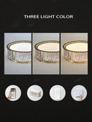 Axyaa Crystal Ceiling Lamp: Elegant Nordic Light Luxury for Home Decor & LED Lighting