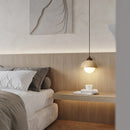 Axyaa Small Stone Chandelier Pendant Lamp for Girl Bedroom, Modern Flower Bud Design