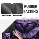 Axyaa Halloween Skull Absorbent Kitchen Drying Mat in Abstract Pattern