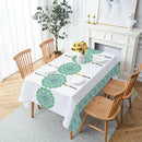 Axyaa Flowers Mandala Vine Waterproof Printed Tablecloth