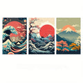 Axyaa Japanese Nature Landscape Canvas Wall Art Prints for Home Decor