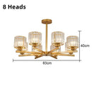 Axyaa Modern Luxury Black Gold Chandelier Pendant Lamp for Indoor Lighting