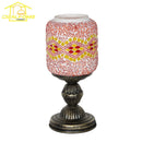 Axyaa Bohemian Tiffany Glass Table Lamp LED E27 for Living Room Bedroom