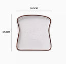 Axyaa Ceramic Breakfast Plate - Elegant Dish for Toast, Bread, Baked Food & Snacks
