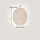 Axyaa Creative Wood Rotate LED Wall Lights with Glass Ball for Living Room