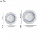 Axyaa Circular Ceramic Plate Set for Molecular Cuisine and Restaurant Tableware