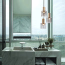 Axyaa Luxury Nordic Pendant Light for Dining Kitchen Living Room, Modern Glass Hanging Lamp