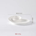 Axyaa Conch Shape Ceramic Snack Plate Set for Molecular Cuisine Dining