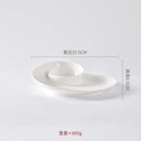 Axyaa Conch Shape Ceramic Snack Plate Set for Molecular Cuisine Dining
