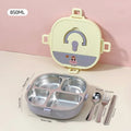 Axyaa Stainless Steel Bento Lunch Box Set with 4 Compartments