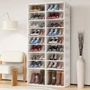 Axyaa Heavy Duty Shoe Storage Box Organizer for Entryway, 9 Tiers Stackable Cabinet