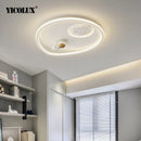 Axya LED Ceiling Lamp - White Blue Lights for Kids Bedroom