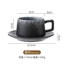Axyaa Ceramic Coffee Cup & Saucer Set for Lattes and Afternoon Tea