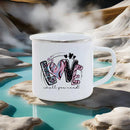 Axyaa Sunflower Love Enamel Mug Set for Camping & Hiking