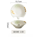 Axyaa Ceramic Shell Bowl with Handle for Home and Restaurant Tableware