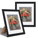 Axyaa Rustic Picture Frames Set of 2 for Wall/Table Display Collage Decor