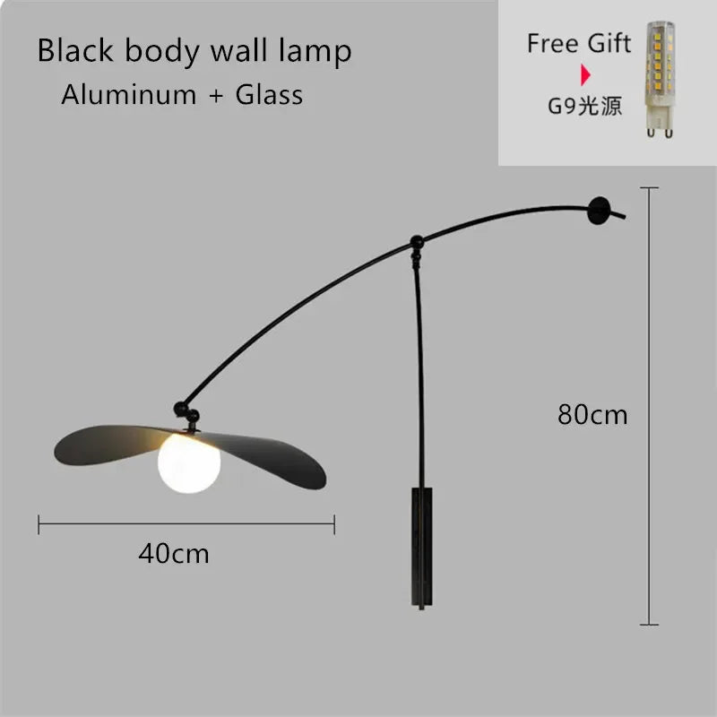 Axyaa Scandinavian Design Adjustable Wall Lamp for Living Room Study Bedroom