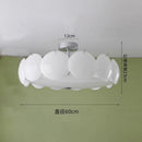 Axyaa French Cream White Glass Ceiling Light for Medieval Style Rooms