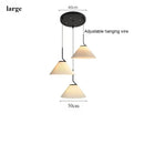 Axyaa Cream LED Chandelier Pendant Light for Living Room Bedroom Restaurant
