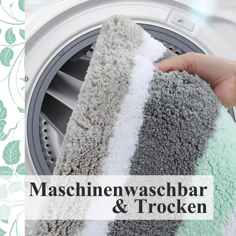 Axyaa Soft High-Pile Microfibre Bathroom Rug - Absorbent & Non-slip Mats
