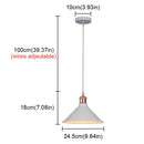 Axyaa Wrought Iron Pendant Lights: Modern Loft Bar LED Chandelier for Home Decor