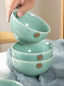 Axyaa Zodiac 4.5-inch Celadon Rice Bowl - Creative Twelve Chinese Zodiac Ceramic Tableware