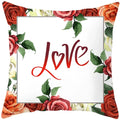 Axyaa Valentine's Day Parchment Pillow Set for Home Sofa, Square Pillowcase