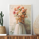 Axyaa Floral Canvas Print for Modern Scandinavian Home Decor