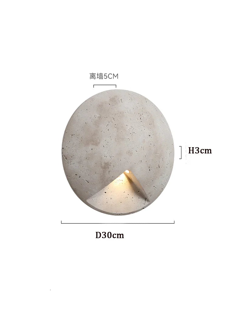 Axyaa Retro Stone Wall Sconce Light for Home Decor