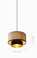 Axyaa Natural Rattan Pendant Light for Dining Living Room Home Decor
