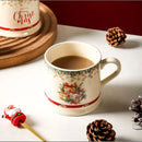Axyaa Camellia Flower Ceramic Mug with Spoon - Festive Gift for Tea Lovers