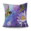 Axyaa Bird Oil Painting Cushion Cover - Chinese Style Home Decor