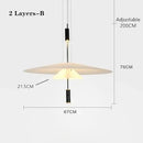 Axyaa UFO LED Pendant Lights - Modern Saucer Hanging Lamp for Home Decor