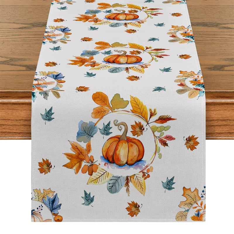 Axyaa Maple Leaf Table Runner Home Decoration for Dining Tables and Wedding Party