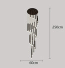 Axyaa Modern Stairway & Living Room Chandeliers - Indoor Lighting Fixtures