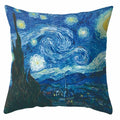 Axyaa Van Gogh Style Oil Painting Cushion Cover 45x45cm Square Pillow Case