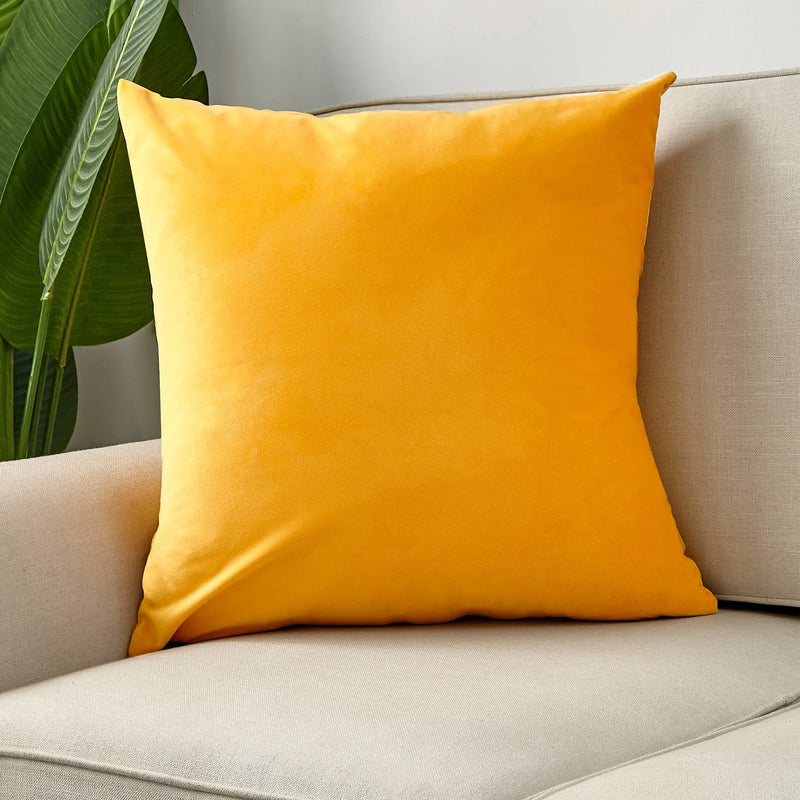 Axyaa Velvet Cushion Cover for Nordic Home Decor, Sofa Throw Pillow Case